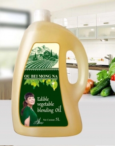 长乐5L欧贝蒙娜橄榄食用植物调和油磨砂瓶